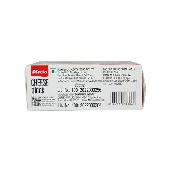 Buy D'lecta Processed Cheese Block Online at Best Price